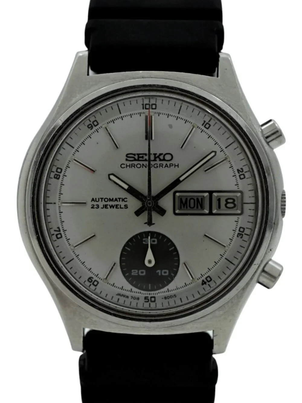 Seiko 37mm Men's Flyback Automatic Chronograph Day-Date Japan Watch [7018-7000]!